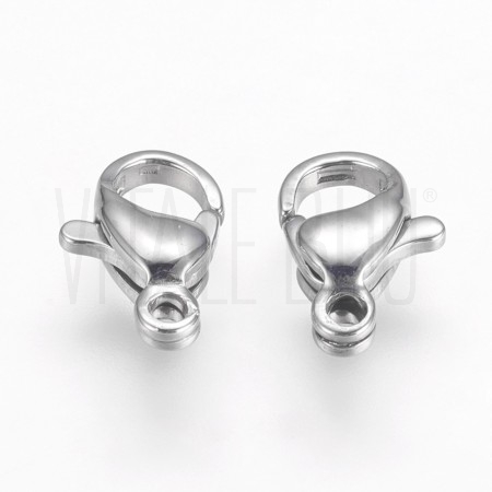 Fecho Mosquetão 10x6mm Aço Ino...