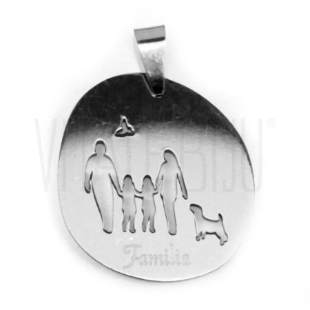 Pendente família + 2 meninas- ...